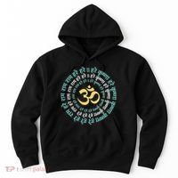 Hare Krishna Aum Om Mantra Symbol Chanting Hinduism Hoodie thumb 0