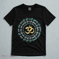 Hare Krishna Aum Om Mantra Symbol Chanting Hinduism T-Shirt thumb 5