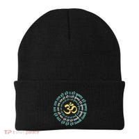 Hare Krishna Aum Om Mantra Symbol Chanting Hinduism Beanie thumb 0