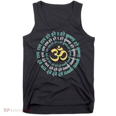 Hare Krishna Aum Om Mantra Symbol Chanting Hinduism Tank Top