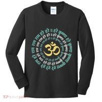 Hare Krishna Aum Om Mantra Symbol Chanting Hinduism Kids Long Sleeve Shirt thumb 0