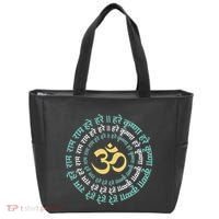 Hare Krishna Aum Om Mantra Symbol Chanting Hinduism Tote Bag thumb 0