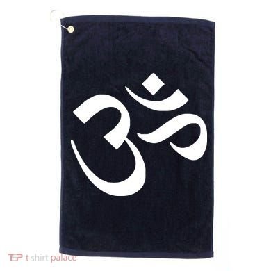 Hare Krishna AUM Golf Towel