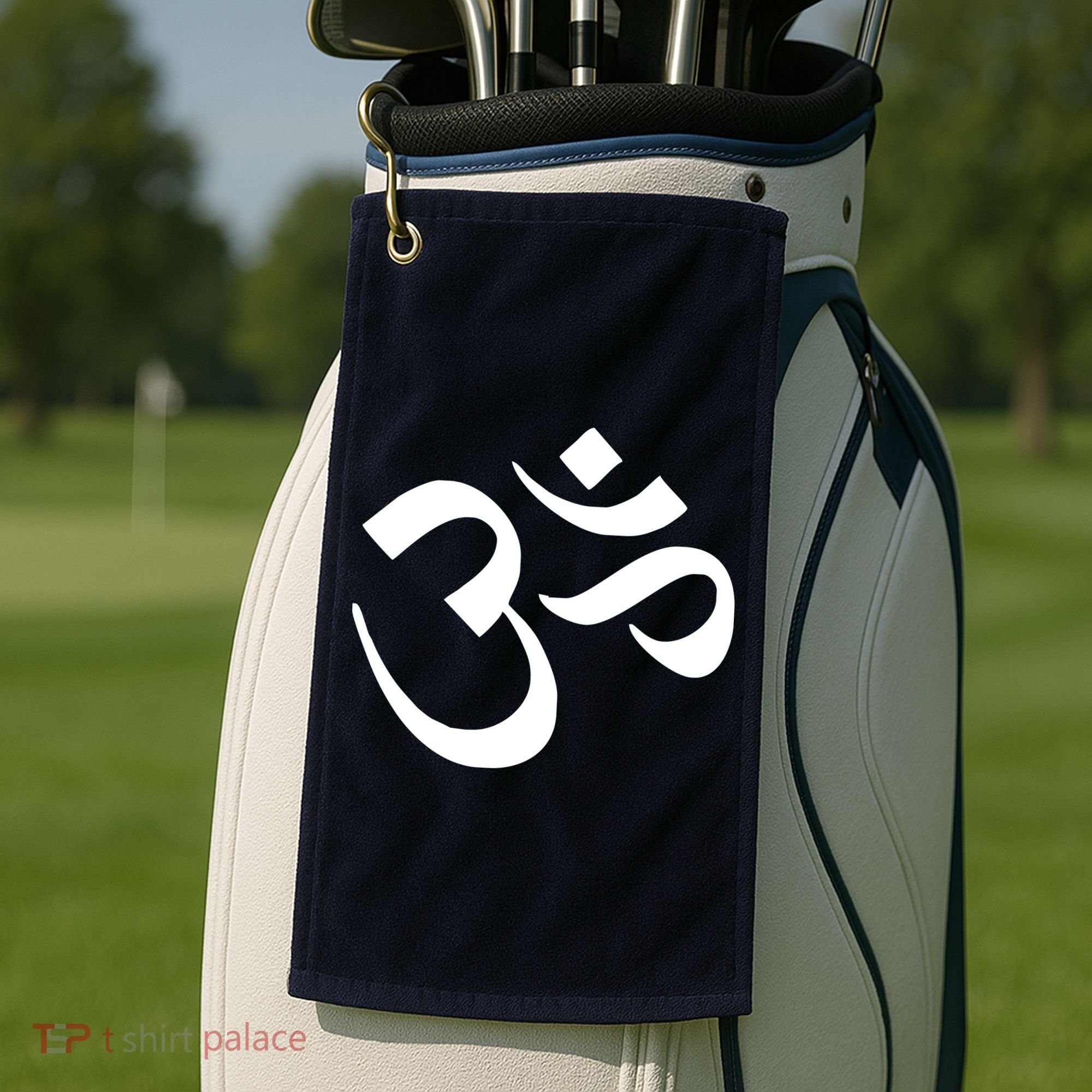 Hare Krishna AUM Golf Towel