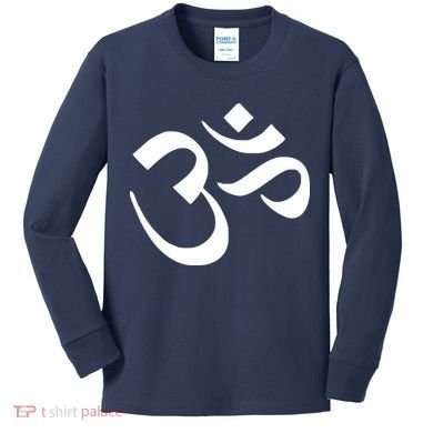 Hare Krishna AUM Kids Long Sleeve Shirt