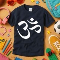 Hare Krishna AUM Kids T-Shirt thumb 3