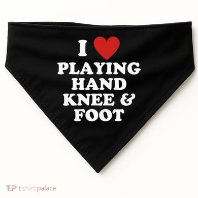 Hand Knee And Foot Player USA-Made Doggie Bandana