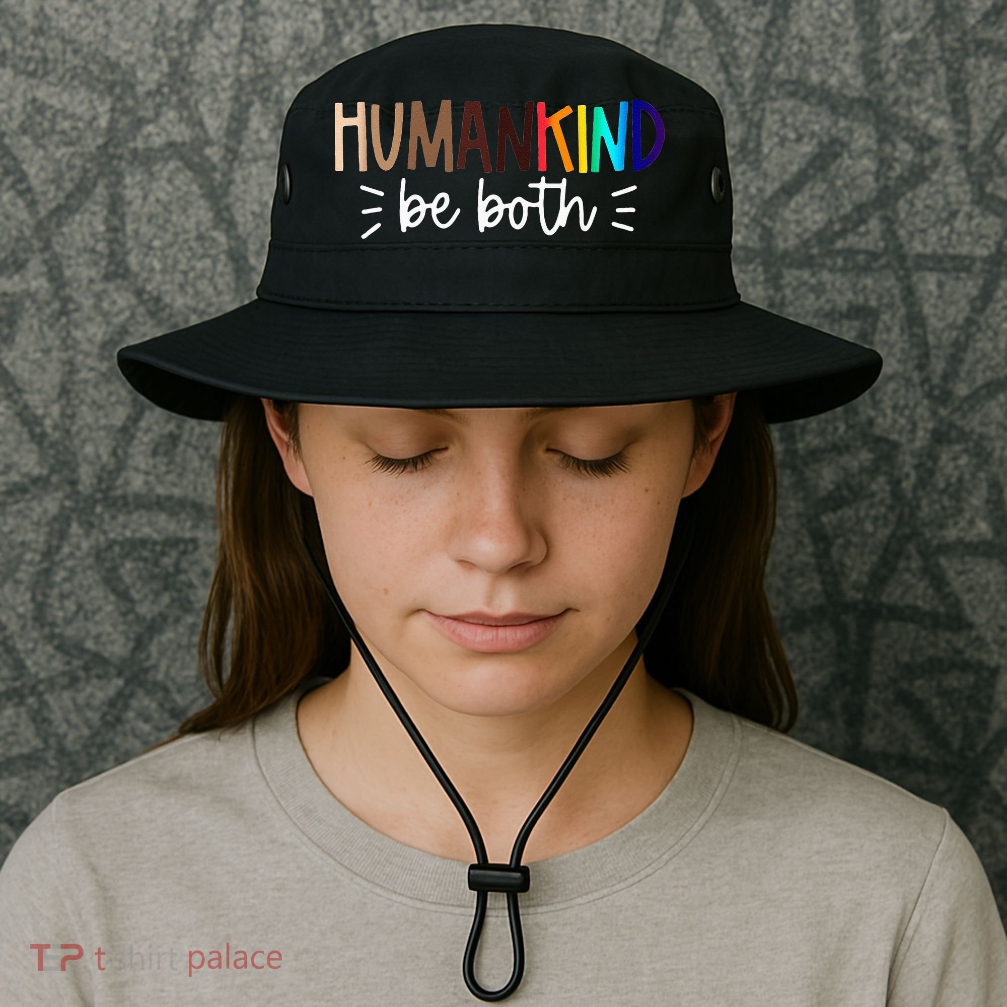 Human Kind Be Both Equality Humankind Kindness Peace Bucket Hat