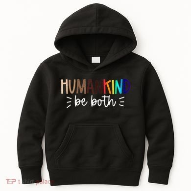 Human Kind Be Both Equality Humankind Kindness Peace Kids Hoodie