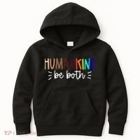Human Kind Be Both Equality Humankind Kindness Peace Kids Hoodie thumb 0