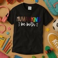 Human Kind Be Both Equality Humankind Kindness Peace Kids T-Shirt thumb 3