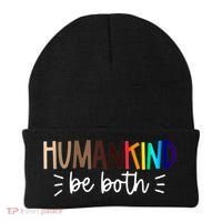 Human Kind Be Both Equality Humankind Kindness Peace Beanie thumb 0
