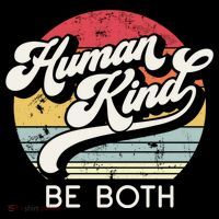 Human Kind Be Both Equality Kindness Humankind Retro Funny Gift Bucket Hat thumb 4