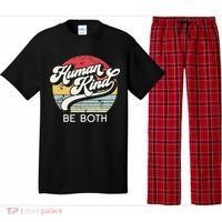 Human Kind Be Both Equality Kindness Humankind Retro Funny Gift Pajama Set thumb 0
