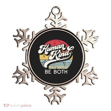 Human Kind Be Both Equality Kindness Humankind Retro Funny Gift Ornament