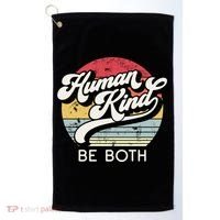 Human Kind Be Both Equality Kindness Humankind Retro Funny Gift Golf Towel thumb 0