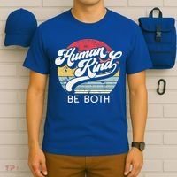 Human Kind Be Both Equality Kindness Humankind Retro Funny Gift T-Shirt thumb 6