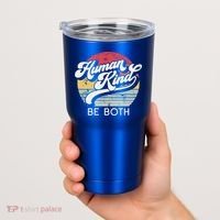 Human Kind Be Both Equality Kindness Humankind Retro Funny Gift Tumbler thumb 2