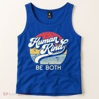 Human Kind Be Both Equality Kindness Humankind Retro Funny Gift Tank Top thumb 2