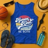Human Kind Be Both Equality Kindness Humankind Retro Funny Gift Tank Top thumb 4