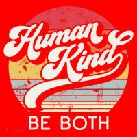 Human Kind Be Both Equality Kindness Humankind Retro Funny Gift Santa Hat thumb 1
