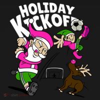 Holiday Kickoff Christmas Santa Elf Reindeer Funny Soccer Toddler Hoodie thumb 2