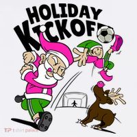 Holiday Kickoff Christmas Santa Elf Reindeer Funny Soccer Hat thumb 2