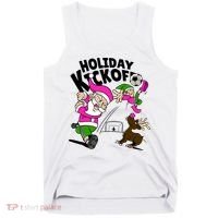 Holiday Kickoff Christmas Santa Elf Reindeer Funny Soccer Tank Top thumb 0