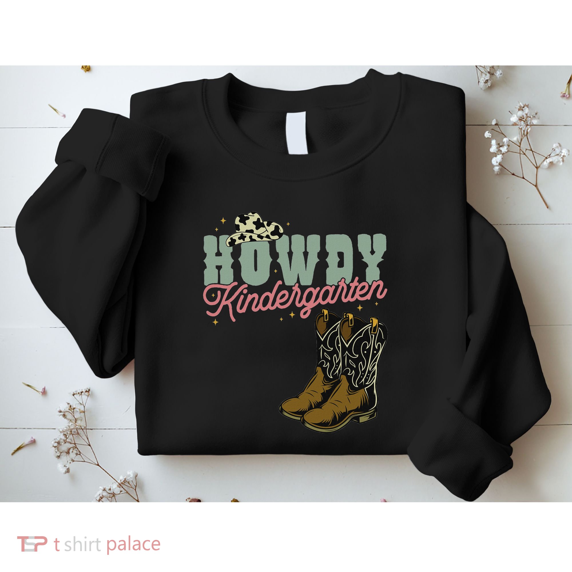 Howdy Kindergarten Cowgirl Cowboy Teacher Kindergarten Sweatshirt