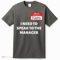 Halloween Karen Costume Women Can I Speak To The Manager T-Shirt thumb 0