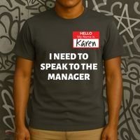 Halloween Karen Costume Women Can I Speak To The Manager T-Shirt thumb 3
