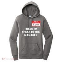 Halloween Karen Costume Women Can I Speak To The Manager Women's Hoodie thumb 0