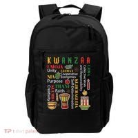 Happy Kwanzaa Drum Kinara Seven Candles Africa Celebration Backpack thumb 0