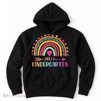 Hello Kindergarten Funny Rainbow Hoodie thumb 0