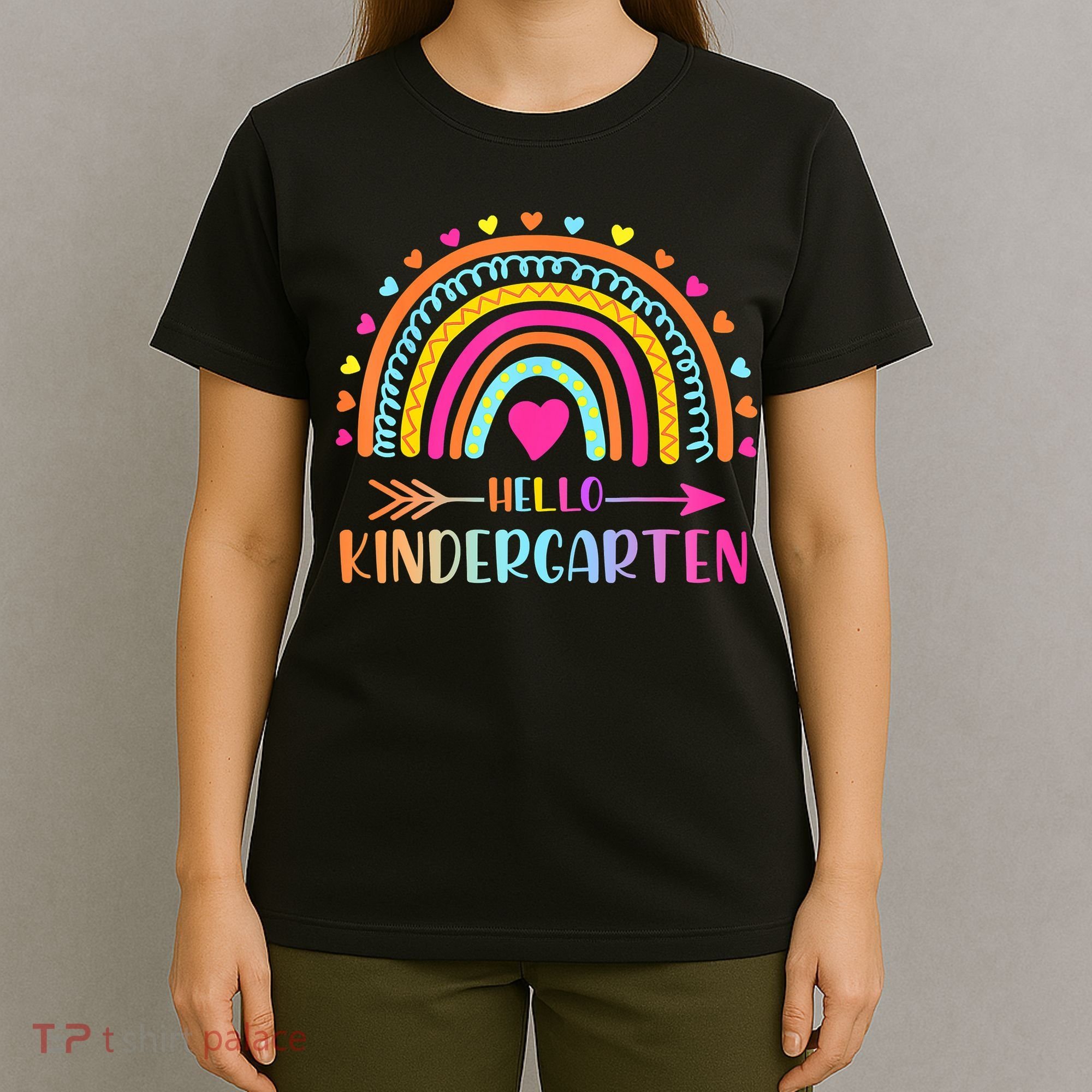 Hello Kindergarten Funny Rainbow T-Shirt
