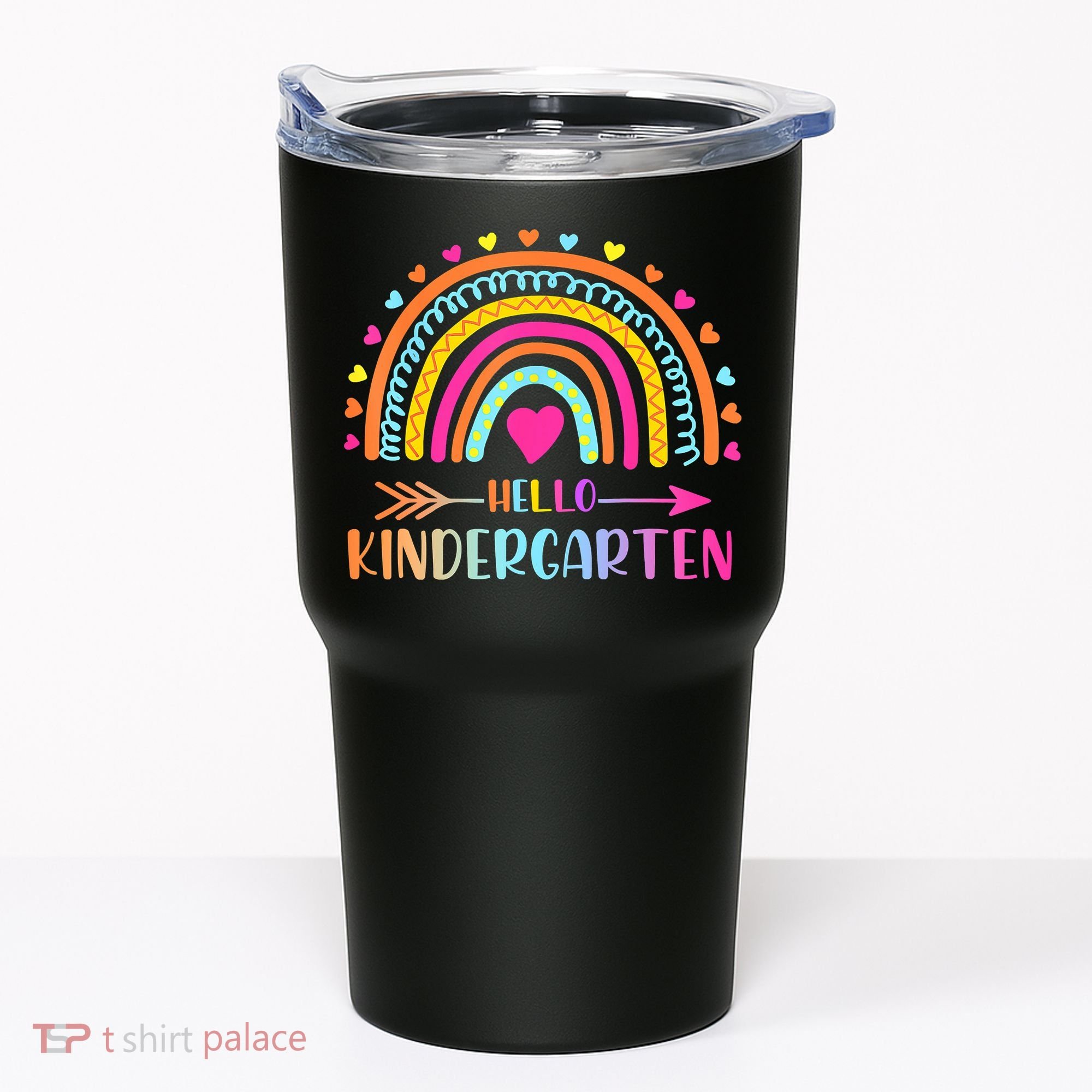 Hello Kindergarten Funny Rainbow Tumbler