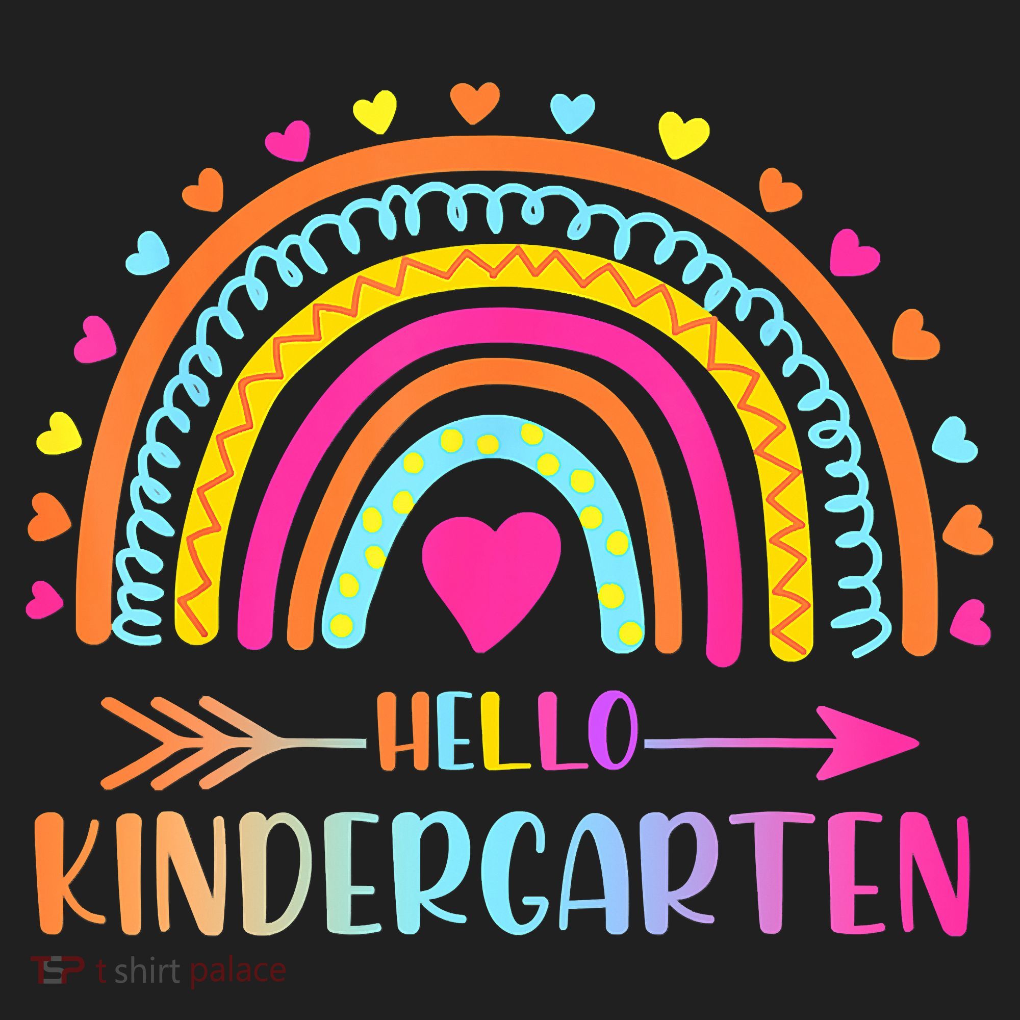 Hello Kindergarten Funny Rainbow Tumbler