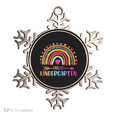 Hello Kindergarten Funny Rainbow Ornament