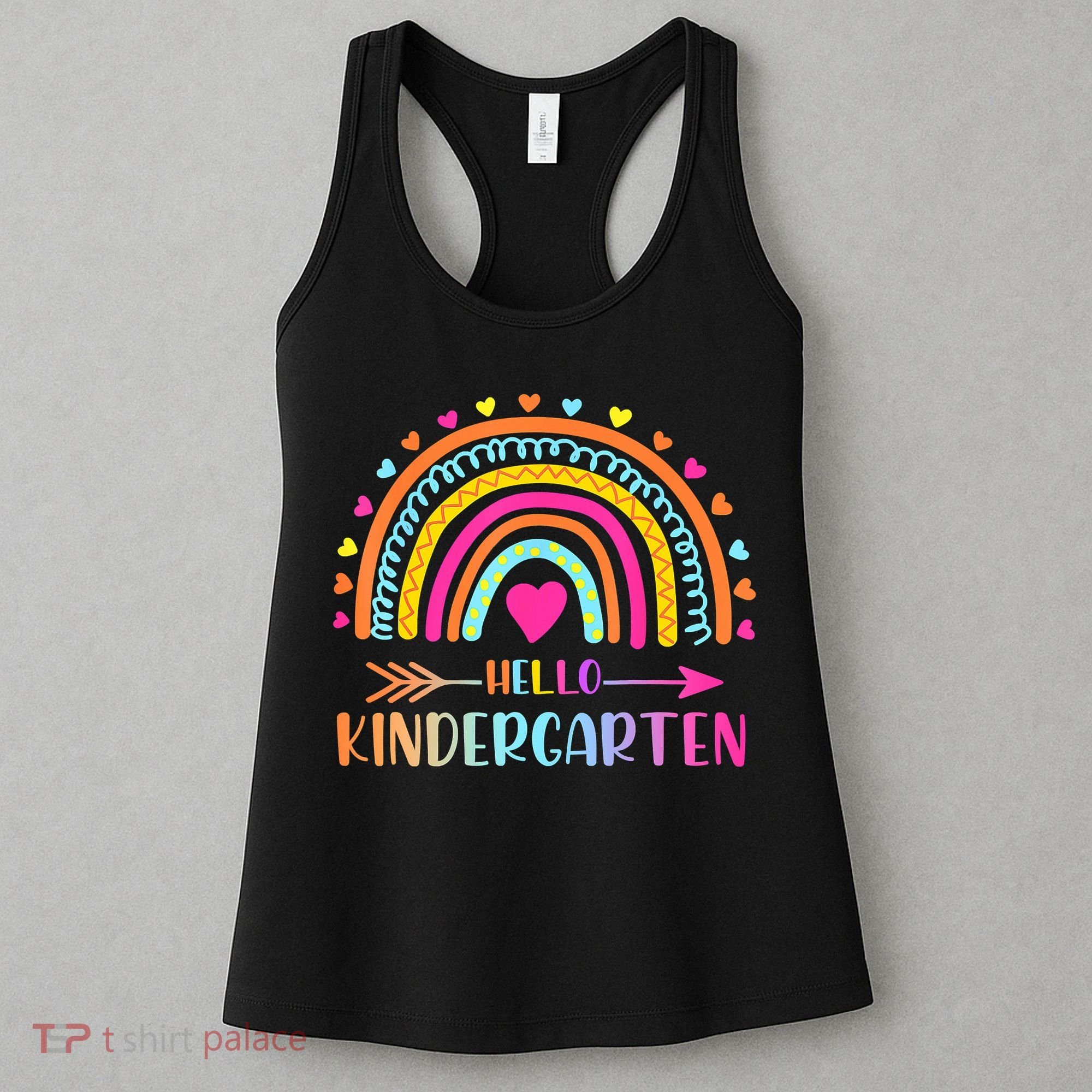 Hello Kindergarten Funny Rainbow Women's Tank Top