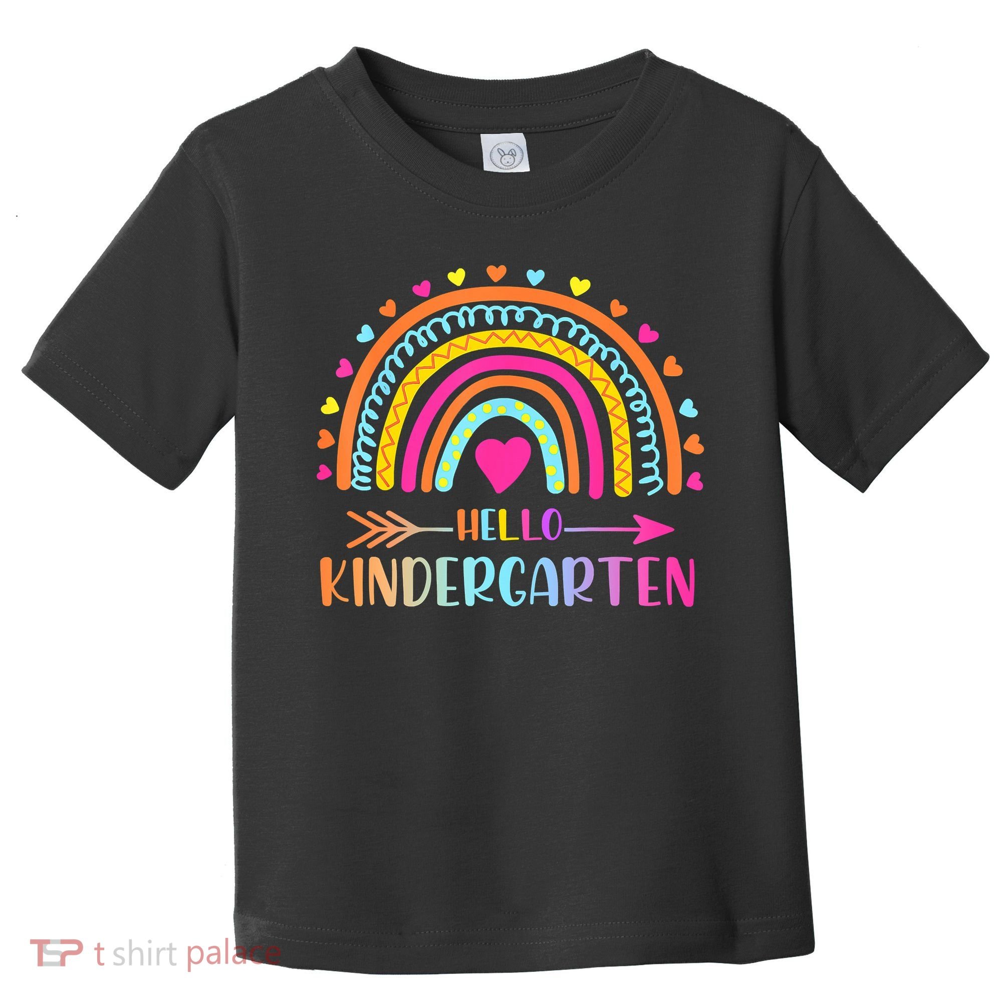 Hello Kindergarten Funny Rainbow Toddler T-Shirt