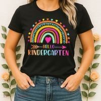 Hello Kindergarten Funny Rainbow Women's T-Shirt thumb 2