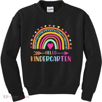 Hello Kindergarten Funny Rainbow Kids Sweatshirt