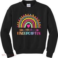 Hello Kindergarten Funny Rainbow Kids Sweatshirt thumb 0