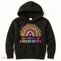 Hello Kindergarten Funny Rainbow Kids Hoodie thumb 0