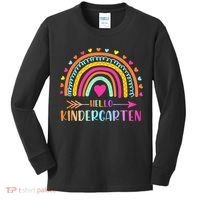 Hello Kindergarten Funny Rainbow Kids Long Sleeve Shirt thumb 0