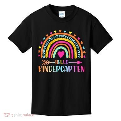 Hello Kindergarten Funny Rainbow Kids T-Shirt