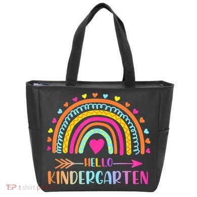 Hello Kindergarten Funny Rainbow Tote Bag