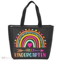 Hello Kindergarten Funny Rainbow Tote Bag thumb 0