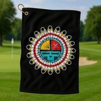 Hopi Kachina Golf Towel thumb 1