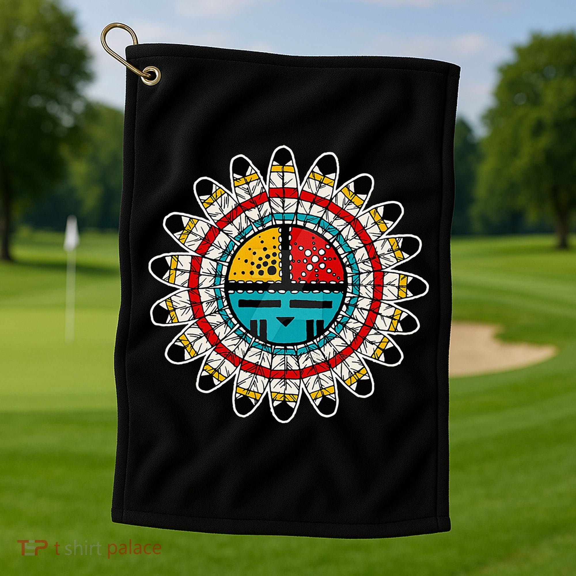 Hopi Kachina Golf Towel
